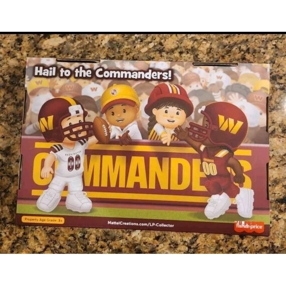 Fisher Price Little People x NFL Collector Washington Commanders Figure‎ 4-Pack - Picture 2 of 2